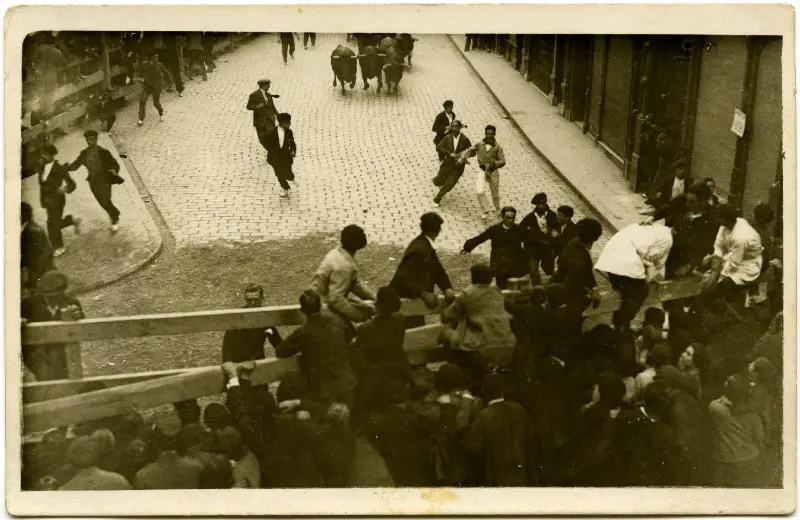 The herd reaches the Mercaderes bend (Julio Altadill, early 20th century).