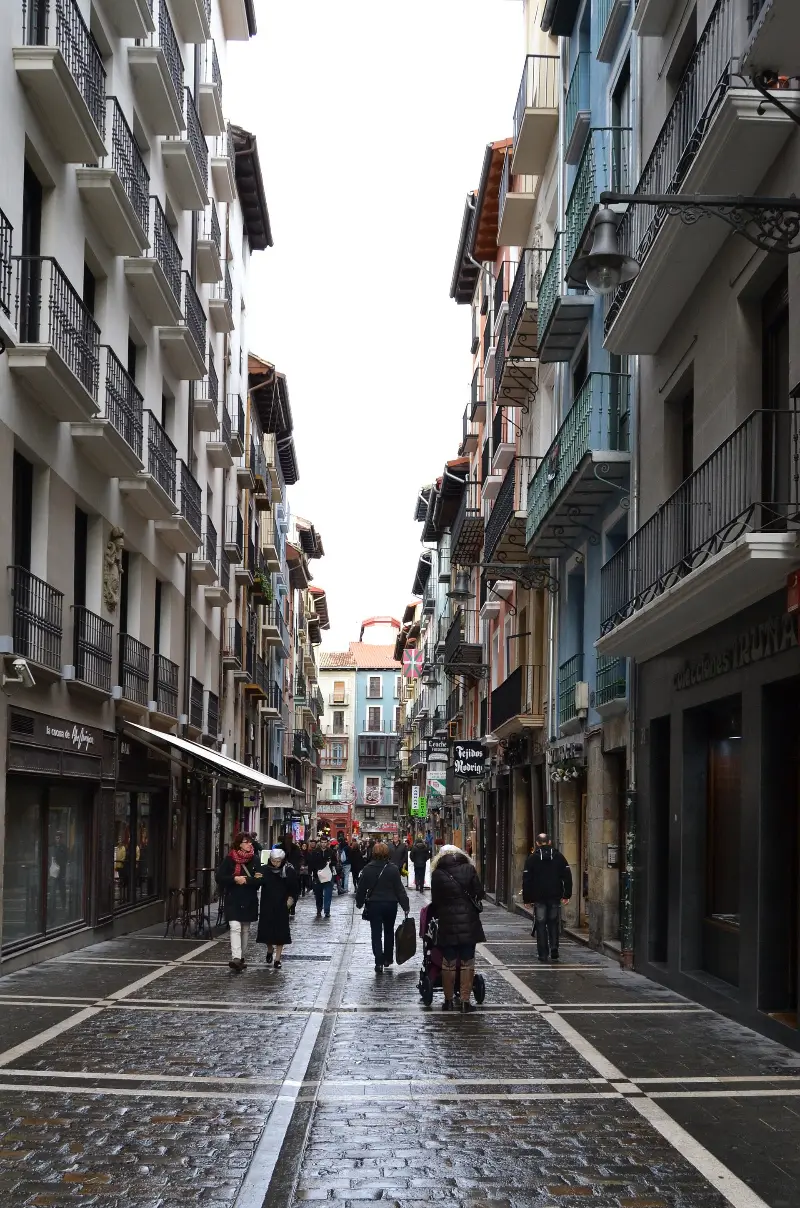 La calle Estafeta, la recta más larga del encierro.