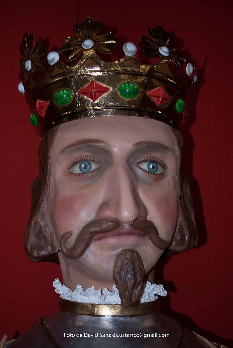 Close-up of the European King, one of the eight giants.